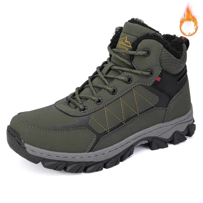 Sewing Fleece - Sepatu Hiking Musim Dingin Warna Hijau