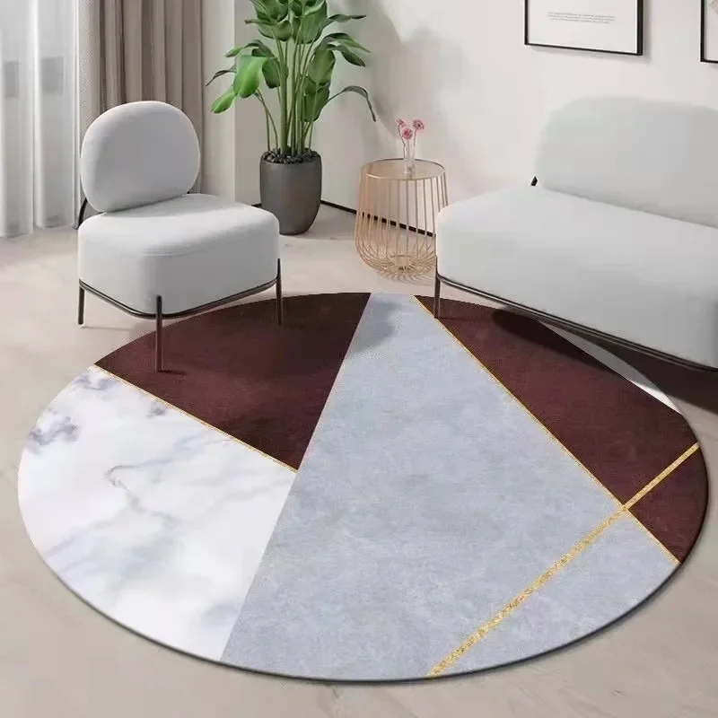 Century Textile & Sewing Supply Photos - ~O~Karpet Bulat Geometris dengan Desain Blok
