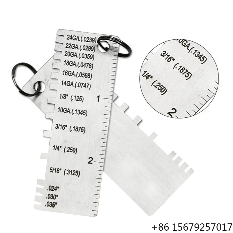 Seam Gauge Metal - Pengukur Ketebalan Baja Tahan Karat, Penggaris