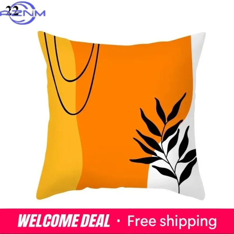 Sarung Bantal Abstrak Oranye B - Century Textile & Sewing Supply Photos ulasan dan harga