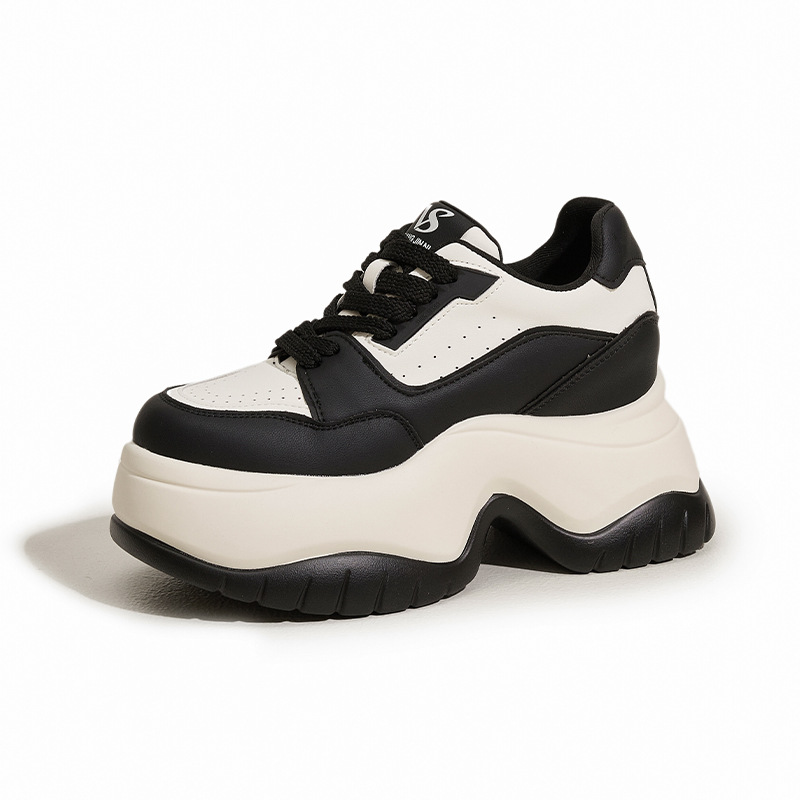 Sepatu Kets Putih Platform 8Cm - Sewing Fleece ulasan dan harga