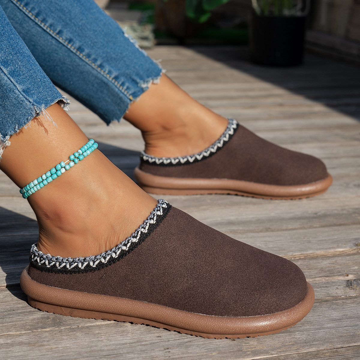 Sandal Wanita 2025 Bordir Gaya - Sewing Fleece ulasan dan harga