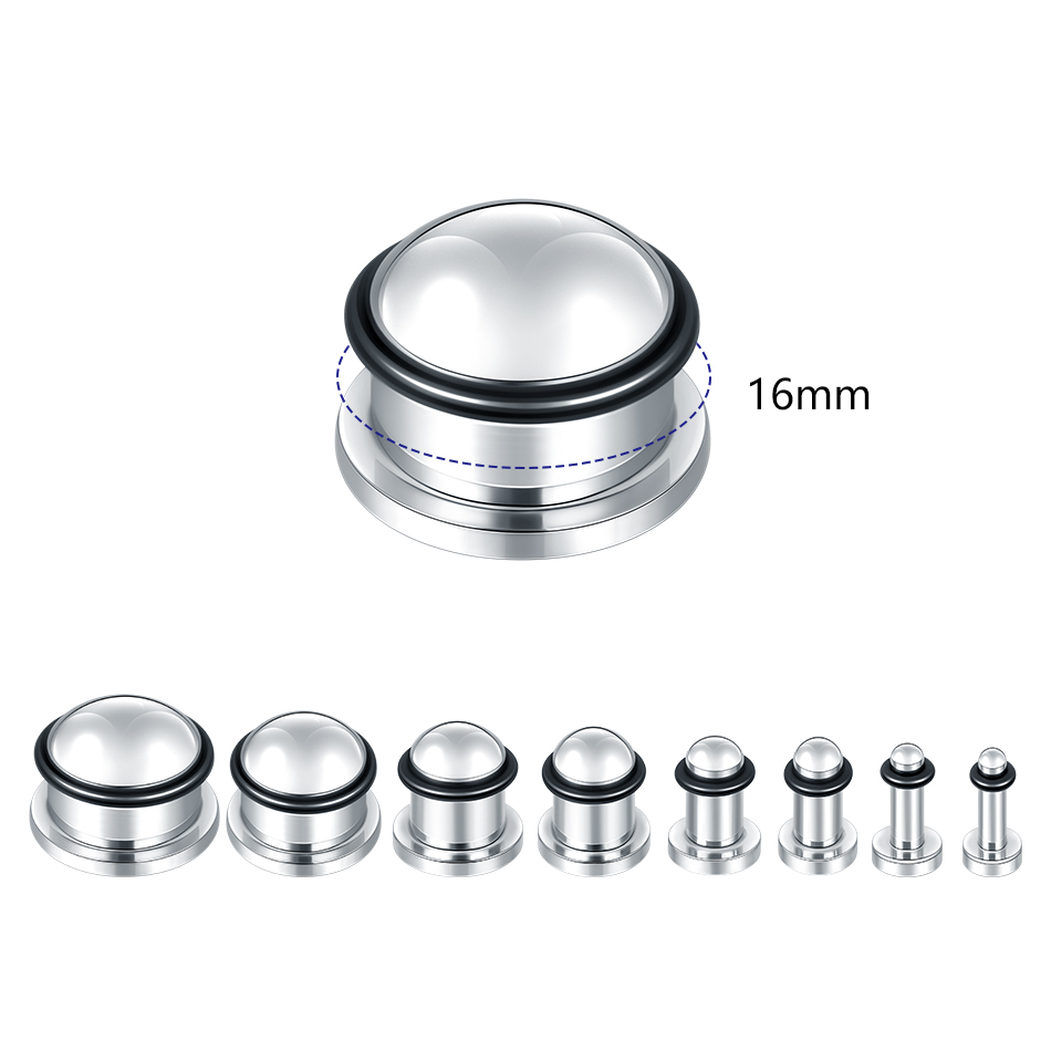 1 pasang anting-anting lubang  - Seam Gauge Metal ulasan dan harga