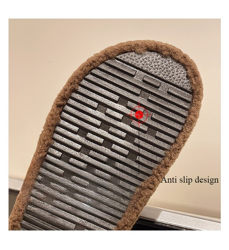 Sandal Berbulu Wanita Bulu War - Sewing Fleece ulasan dan harga