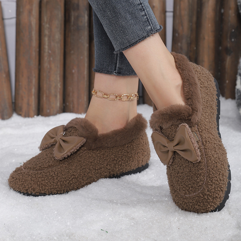 Sepatu Wanita Musim Dingin Han - Sewing Fleece ulasan dan harga