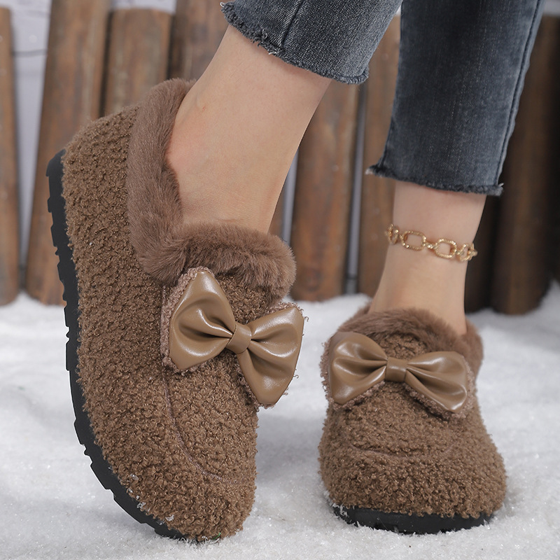 Sepatu Wanita Musim Dingin Han - Sewing Fleece ulasan dan harga