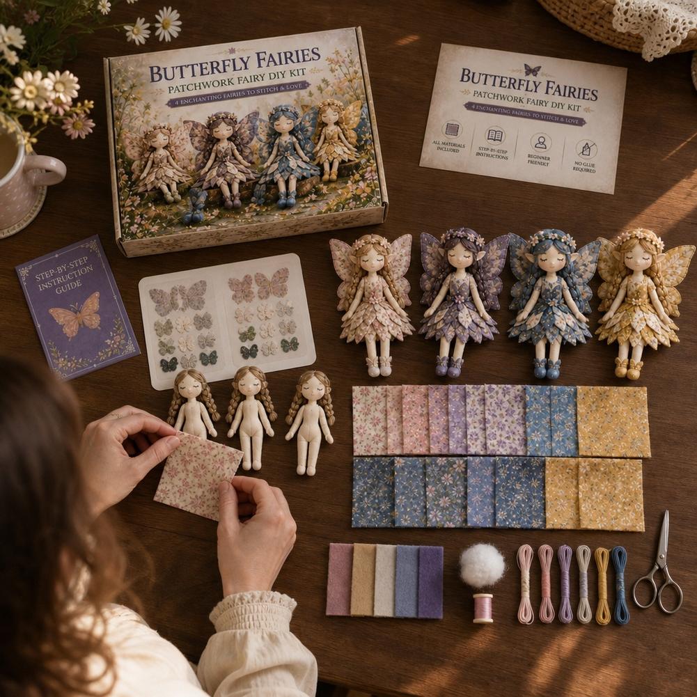 Kit DIY Jahit Patchwork Boneka - Sewing Textile Art ulasan dan harga