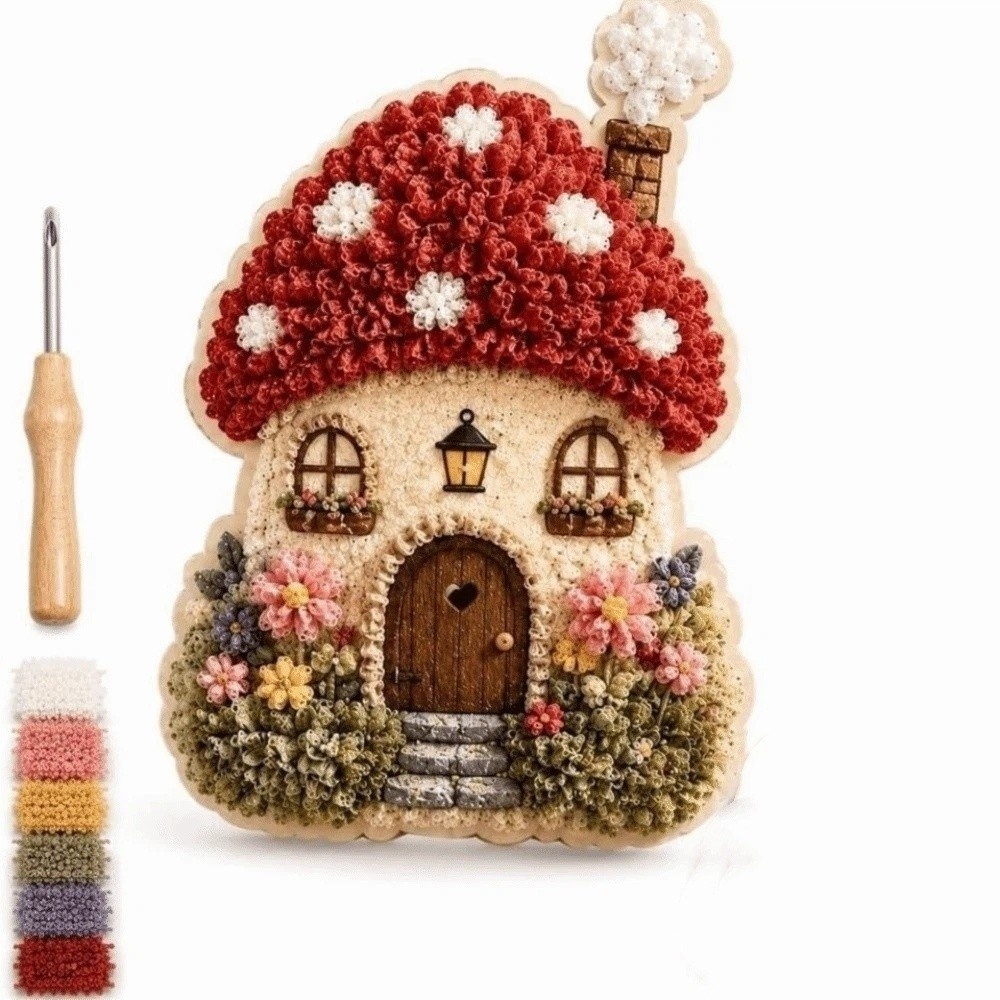 Kit Seni Poke Adegan Rumah Pon - Sewing Textile Art ulasan dan harga