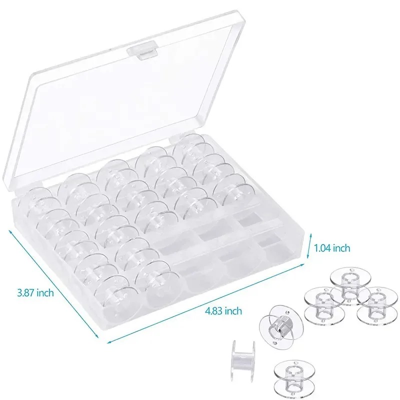 25pcs Set Bobbin Benang Bawah  - Sewing Factory ulasan dan harga