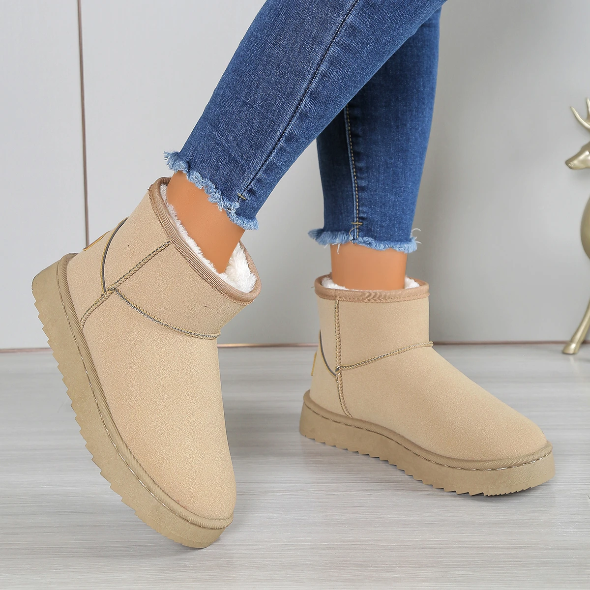 Sepatu Bot Salju Model Terbaru - Sewing Fleece ulasan dan harga