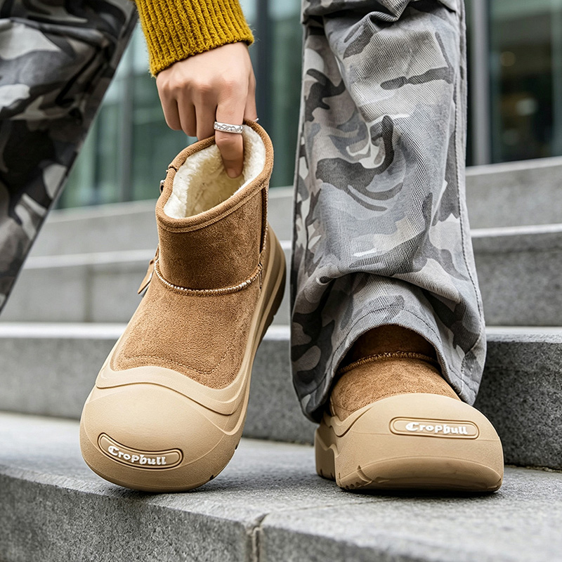 Sepatu bot salju pria dengan l - Sewing Fleece ulasan dan harga